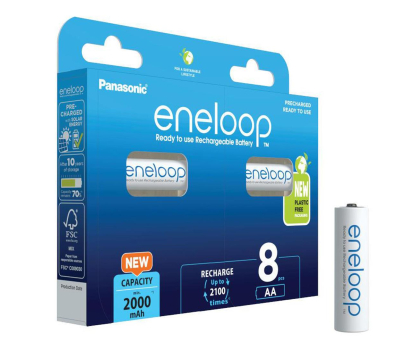 Bateria lub akumulatorek PANASONIC ENELOOP AA 2000mAh 8 szt BK-3MCDE/8HH